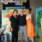 Bes&oslash;g af mine for&aelig;ldre i mit atelier